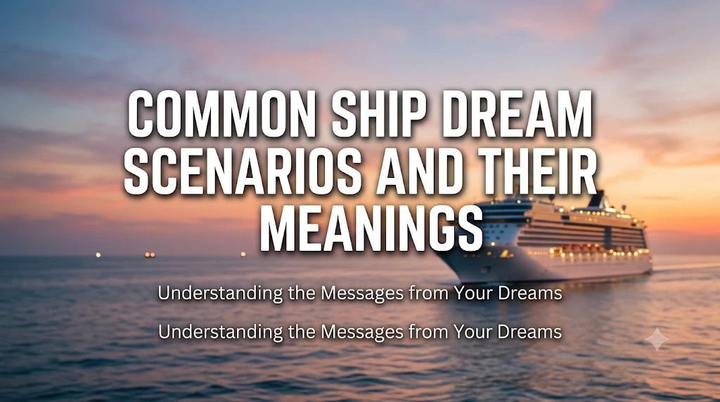 Common Ship Dream Scenarios and Their Meanings