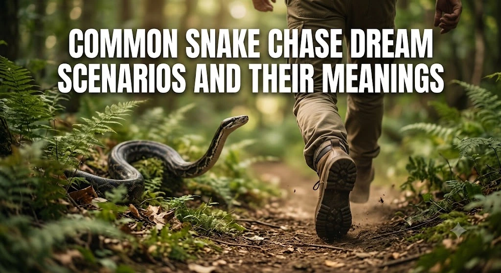 Common Snake Chase Dream Scenarios and Their Meanings