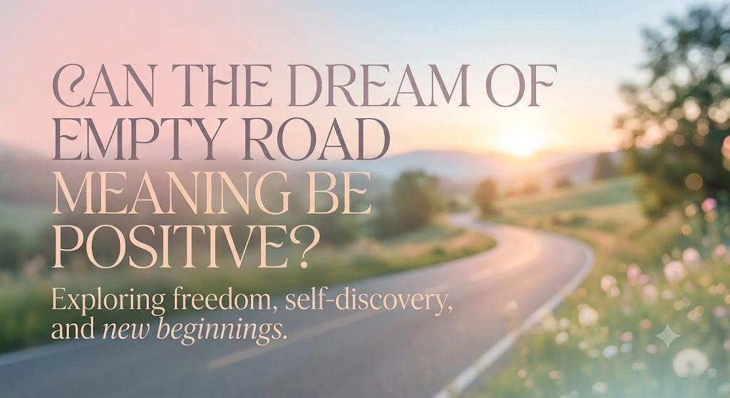 Can the Dream of Empty Road Meaning Be Positive?
