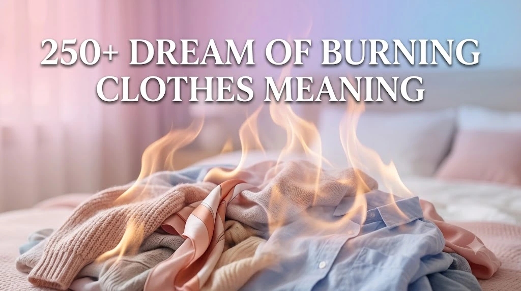 Dream of Burning Clothes Meaning