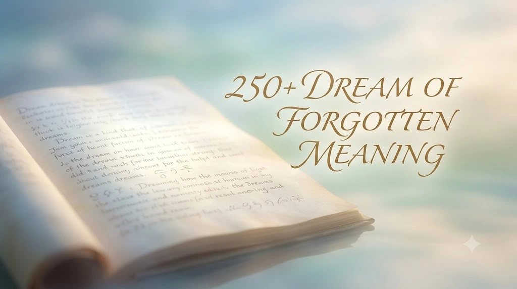 Dream of Forgotten Meaning