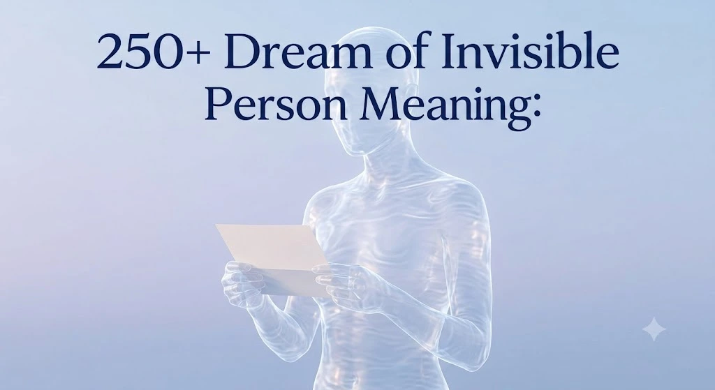 Dream of Invisible Person Meaning: